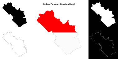 Padang Pariaman boş ana hat haritası seti
