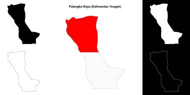 Palangka Raya boş ana hat haritası seti