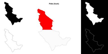 Pidie boş çizgi haritası ayarlandı