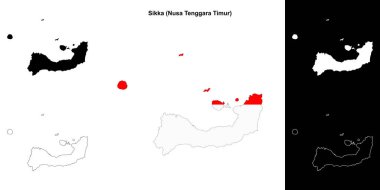 Sikka boş çizgi haritası seti