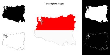 Sragen boş çizgi haritası ayarlandı