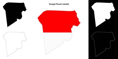 Sungai Penuh boş ana hat haritası seti