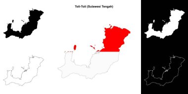 Toli-Toli boş ana hat haritası seti