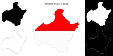 Tomohon boş çizgi haritası seti