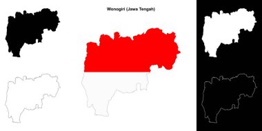 Wonogiri boş ana hat haritası seti