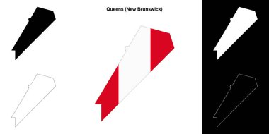 Queens County (New Brunswick) ana hat haritası seti