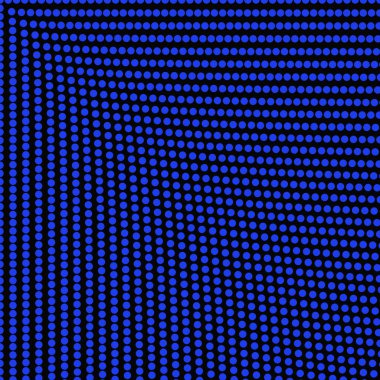 Geometrik nokta desenli arkaplan - küçük dairelerden soyut vektör grafiği