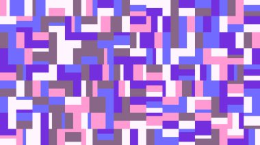 Rastgele mozaik döşeme şablonu - renkli soyut vektör tasarımı