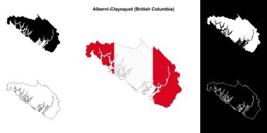 Alberni-Clayoquot Bölgesi (British Columbia) ana hat haritası seti