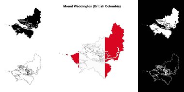 Mount Waddington ilçesi (British Columbia) ana hat haritası seti