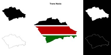 Trans Nzoia ilçesi ana hat haritası seti