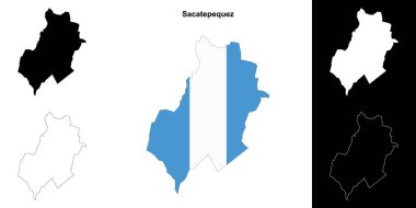 Sacatepequez departmanı ana hat haritası ayarlandı