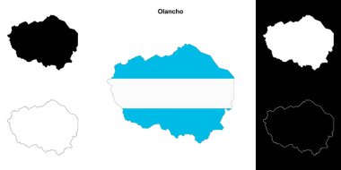 Olancho departmanı ana hat haritası ayarlandı