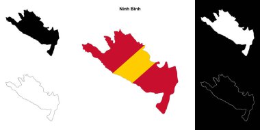 Ninh Binh boş ana hat haritası seti