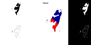 Tayvan anahat harita seti