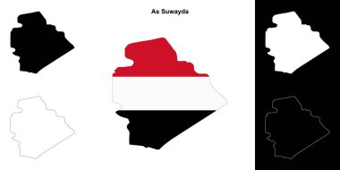 Suwayda Valiliği ana hat haritası ayarlanırken