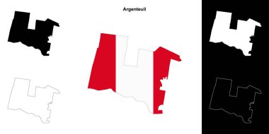 Argenteuil (Quebec) ana hat haritası seti
