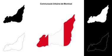 Comaute-Urbaine-de-Montreal (Quebec) ana hat haritası seti