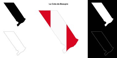 La Cote-de-Beaupre (Quebec) ana hat haritası seti