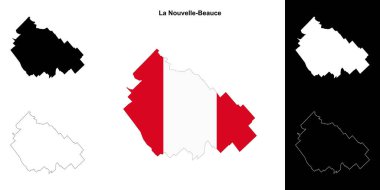 La Nouvelle-Beauce (Quebec) ana hat haritası seti