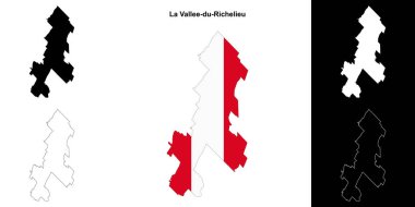 La Vallee-du-Richelieu (Quebec) ana hat haritası seti