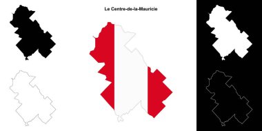 Le Centre-de-la-Mauricie (Quebec) ana hat haritası seti