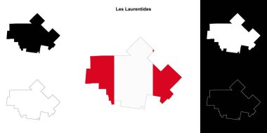 Les Laurentides (Quebec) ana hat haritası seti