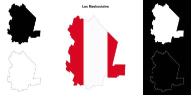 Les Maskoutains (Quebec) ana hat haritası seti