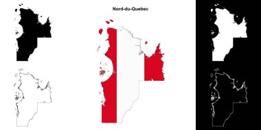 Nord-du-Quebec (Quebec) ana hat haritası seti