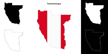 Temiscamingue (Quebec) ana hat haritası seti