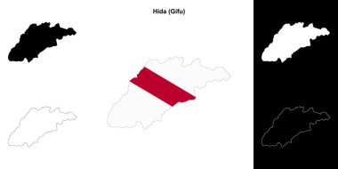 Hida (Gifu) ana hat haritası seti