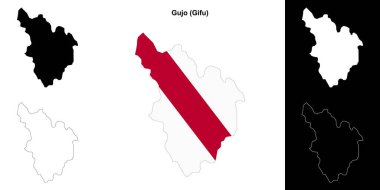 Gujo (Gifu) ana hat haritası seti