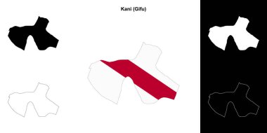 Kani (Gifu) ana hat haritası seti