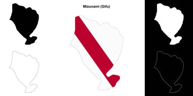 Mizunami (Gifu) ana hat haritası seti