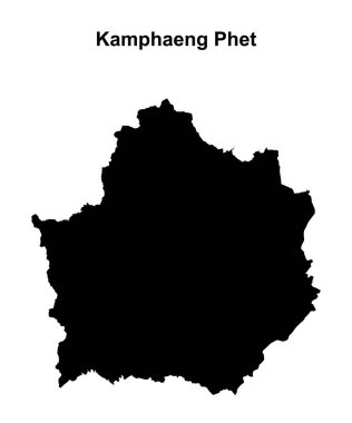Kamphaeng Phet vilayeti boş ana hat haritası
