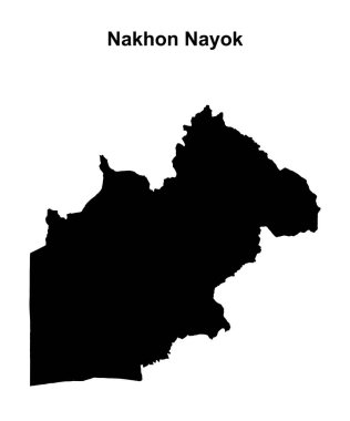 Nakhon Nayok eyaleti boş ana hat haritası