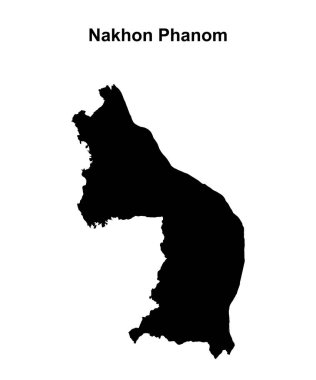 Nakhon Phanom eyaleti boş ana hat haritası