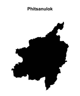 Phitsanulok bölgesi boş ana hat haritası