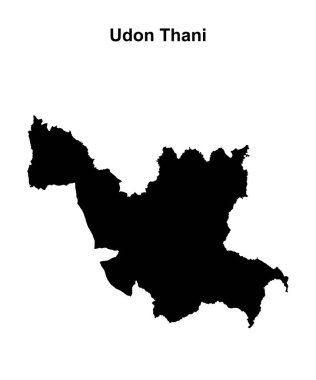 Udon Thani ili boş ana hat haritası