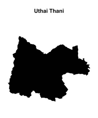 Uthai Thani bölgesi boş ana hat haritası