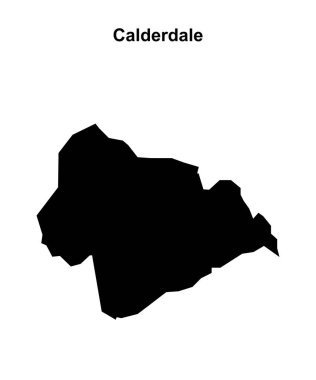 Calderdale boş ana hat haritası