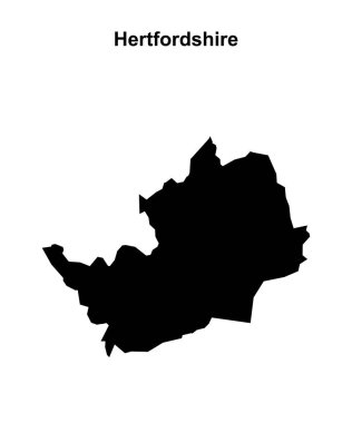 Hertfordshire boş ana hat haritası