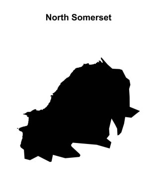Kuzey Somerset boş ana hat haritası