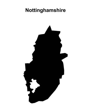 Nottinghamshire boş ana hat haritası