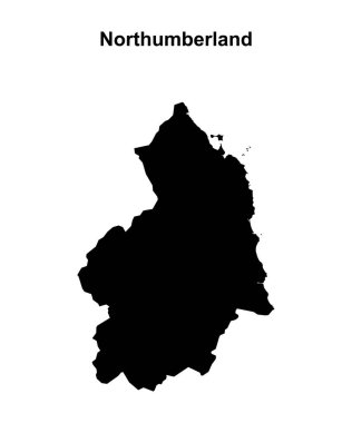 Northumberland boş ana hat haritası