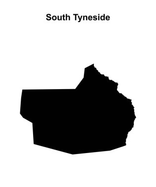 Güney Tyneside boş ana hat haritası
