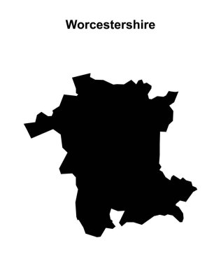 Worcestershire boş ana hat haritası