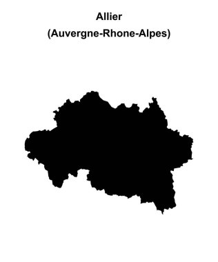Allier bölümü boş ana hat haritası
