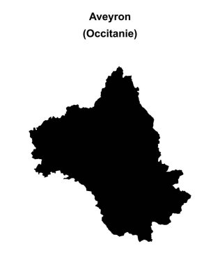 Aveyron Departmanı boş ana hat haritası
