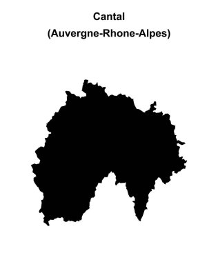 Cantal Departmanı boş ana hat haritası